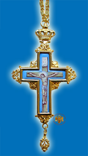 Pectoral Cross Design No.40 Gold Plated